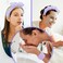 SPA Headbands for Women &amp; Wristband Set for Face Wash, Makeup Headband, Hair Band for Washing Face, Bubble Headband, Skincare Headbands and Wristbands for Women 4 Pcs
