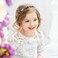 PRDGIRL Red Rose Floral Headband for Women Elegant Pearl Rhinestone Flower Girl Hair Accessories Hair Vine for Bridal Wedding Party