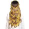Sucrain 1pcs Flower Hippie Headband Floral Crown Summer Sunflower Hair Accessories for 70 s Bohemian Costumes Style (Yellow)