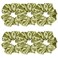 Sufermoe 6 Pcs Satin Silk Hair Scrunchies, Olive Green (4.5 Inch, Hair Ties, Hair Bands, Ponytail Holders, Hair Accessories for Women and Girls)