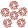Sufermoe Satin Silk Hair Scrunchies, 6 Pcs/bag, Rose Gold, 4.5 Inch, Hair Ties for Women and Girls, Fashion Hair Accessories for Daily Life and Occasions