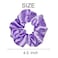 Sufermoe 6 Pcs Satin Silk Hair Scrunchies, Soft Hair Ties for Women and Girls, 4.5 Inch Hair Bands, Assorted Purple