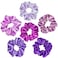 Sufermoe 6 Pcs Satin Silk Hair Scrunchies, Soft Hair Ties for Women and Girls, 4.5 Inch Hair Bands, Assorted Purple