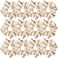 Sufermoe 12 Pcs Satin Silk Hair Scrunchies, Beige (4.5 Inch) Soft Hair Ties, Hair Bands, Hair Ropes, Ponytail Holders, Hair Accessories for Women and Girls