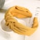 Etercycle Headband for Women, Knotted Wide Headband, Yoga Hair Band Fashion Elastic Hair Accessories for Women (Yellow)