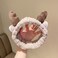 Deer Antler Spa Headband for Women Girls Washing Face Headbands Make Up Heads Bands for Women Soft Coral Fleece Stretchy Hair Bands for Skin Care Christmas Elk Headband Gift