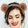 Ipetboom 4pcs Bear Ear Headband Cute Ears Hairband Bear Ears Headband for Girl Spa Headbands for Washing Face Bear Headband Cosplay Ears Headband Bear Ears Headband for Cosplay Brown Fabric