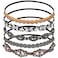 Teenitor Elastic Beaded Headbands, 5pcs Beads Headband,Jewels Headband,Crystal Rhinestone Headband for Women Girls