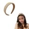 YALLNASL Hairband, Wide Braided Straw Headband for Women - Chunky Rattan Headband, Woven Hairband for Women Girls, Non Slip Thick Hair Band, Hair Accessories Bohemian HeadBand for Women