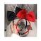 RFTWXHPN Large Black Bow Headbands for Women Girls Bowknot Head Band Big Bows Headband Christmas Halloween Party Cosplay Headdress for Women Black Bowknot Hair Bands Accessories