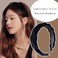 Black Velvet Braided Headbands for Women Padded Wide Hair Bands Braid Headband for Women Girls Non Slip Thick Braided Head Bands Chunky Puffy Hair Hoop Band Braids Headband