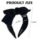 Bow Headband for Women Girls Kids Black Velvet Knotted Headband Non Slip Embellished Wide Top Knot Hairband for Thin Thick Long Short Curly Hair Accessories Party Decoration Fashion Hair Bow Head Wear