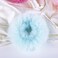 2 PCS Light Blue Pom Pom Hair Tie Fuzzy Scrunchies Furry Hair Bands With Faux Rabbit Fur Fluffy Elastic Hair Bobbles Ponytail Holders Girls Women Hair Accessories