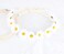 Kilener Sunflower Crown Hair Wreath Daisy Headbands for Women Girls Adjustable Floral Headpiece Hippie Flower Headband Hair Accessories for Prom Wedding