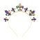 Mardi Gras Headband,Mardi Gras Accessories,Glitter Carnival Headbands for Women,Fleur De Lis Hairband for Holiday Party Hair Hoop Accessories