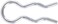 Hillman 3680 11/16-Inch External Hair Pin Clip Zinc Plated, 10-Pack