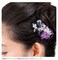 Large Japanese Hair Barrette / Flower Hair Accessory (Sakura Hair Clip - Purple) for Women and Girls