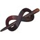 Parcelona French Infinity Brown Tortoise Shell Hair Slider Pin Thru Barrette Clip with Stick for Fine Hair Women and Girls