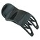 Parcelona French Simply Bear Paw Black Medium 3" Celluloid Side Slide In Jaw Yoga Hair Claw Clip Clamp for Women and Girls, Made in France