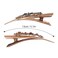 2PCS Boho Iris Dragonfly Long Duckbill Beak Alligator Crocodile Teeth Gold Tone Metal Hair Clip Clamp for Women