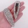 4PCS Large XL Diamante Rhinestone Crystal Snap Hair Clip Decorative Accessory for Women