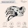 Parcelona French Paw White Black Wide Side Slide In Jaw Yoga Hair Claw Clip (White Black)