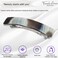 French Amie Oblong Handmade 3.5" Celluloid Automatic Hair Clip Barrette French Hair Clip for Girls Strong Hold Hair Clips for Women No Slip Durable Paris Hair Accessories, Made in France (Ivory Black)