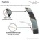 French Amie Oblong Handmade 3.5" Celluloid Automatic Hair Clip Barrette French Hair Clip for Girls Strong Hold Hair Clips for Women No Slip Durable Paris Hair Accessories, Made in France (Ivory Black)