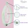 Parcelona French Effortless Mini Set of 2 Celluloid Banana Hair Clips for Thick and Curly Hair, Made in France (Clear)