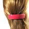 French Amie Curved Pink Large 3 &frac34;&rdquo; Handmade Celluloid Automatic Volume Hair Clip Barrette (Pink)