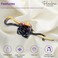 Parcelona French Rose Flower Ombre Golden Tortoise Shell Twist N Clip Cellulose Acetate Metal Free Hair Clip Barrette