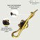 Parcelona French Rose Flower Ombre Golden Tortoise Shell Twist N Clip Cellulose Acetate Metal Free Hair Clip Barrette