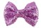 Love Fairy Girl's Lovely Fashion Bow Hairpin Sequins Hair Clip for Daily Life Travel Party Festivals (Purple)
