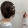 2pcs Metal Heart Hairpins Golden Silver Pins Hair Stick Metal U-shaped Hair Fork Sticks For Long Hair Hair Stick