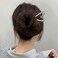 2pcs Metal Heart Hairpins Golden Silver Pins Hair Stick Metal U-shaped Hair Fork Sticks For Long Hair Hair Stick