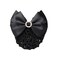 1Pcs Black Rhinestone Satin Bow Barrette Bowknot Snood Net Barrette Hair Clip Bun Cover Hairnet Bowknot Decor French Hair Clip Women ladies Girls Hair Accessories