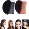 2PCS Hair Clip with Sponge Base Inserts, Bump It Up Pads, Bun Maker, Styling Accessories, Charming Comb Braid Tool (Brown)