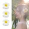 12PCS 2.4Inch White Foam Hawaiian Frangipani Artificial Plumeria Flower Hat Hair Clips Artificial Clips Hair Accessories for Bridal Wedding Party Beach Vacation Hair Decorations