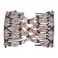 LOVEF 2Pcs Glass Bead Magic Hair Comb Elastic Double Insert Clips Chic Stretch Hair Head Comb Random