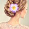 Flower Hair Clips Hawaiian Hawaii Hair Clip Set Plumeria Hibiscus Barrettes Women Girls Baby Foam Wedding Vacation Beach Party Decorations Cosplay Costume Handmade Hair Accessories Plumeria 16 Pack