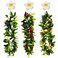 6 Pcs Hawaiian Leis Plumeria Hair Clips Luau Tropical Leaf Necklace Flower Barrettes Headpiece Women Garland Hair Pins Hairpins Hairclips Summer Beach Wedding Birthday Party Decorations Supplies