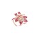Ruihfas 4Pcs Fashion Crystal Leaf Style Mini Bangs Clips Small Rhinestone Hair Claws Hairpins for Women Girls 1.10&times;0.59 inch