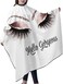 Barber Cape Hello Girl Gorgeous Glitters Eyelash Salon Apron Hair Cutting Cape Barbershop Kits For Women 55''X66''