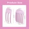 4 Pcs Volumizing Hair Clips for Women - 2025 No-Trace Hair Root Lifting Clips for Effortlessly Puffy Hairstyles, 3/6 Teeth High Skull Styling Hair Clips (Light pink and pink)