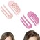 4 Pcs Volumizing Hair Clips for Women - 2025 No-Trace Hair Root Lifting Clips for Effortlessly Puffy Hairstyles, 3/6 Teeth High Skull Styling Hair Clips (Light pink and pink)
