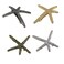 yueton Pack of 4 Nice Hollow Starfish Beach Sea Star Hairpin Hair Clips Accessories Barrettes Bobby Pin Wedding Bridesmaids Bridal Headwear Headdress