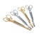 yueton 4pcs Gold and Silver Scissors Shape Barrettes Bobby Pin Hair Clips Bride Headwear Edge Clip Clamps
