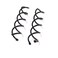 Honbay 20PCS Black Round Heads Spiral Bobby Pins Hair Styling Accessories for Girls and Women