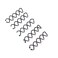 Honbay 20PCS Black Round Heads Spiral Bobby Pins Hair Styling Accessories for Girls and Women