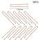 AIEX 50 Pieces U-Shaped Hair Pins Kit Hair Clips Secure Hold Hair Clips for Women Girls and Hair Salon (Brown)